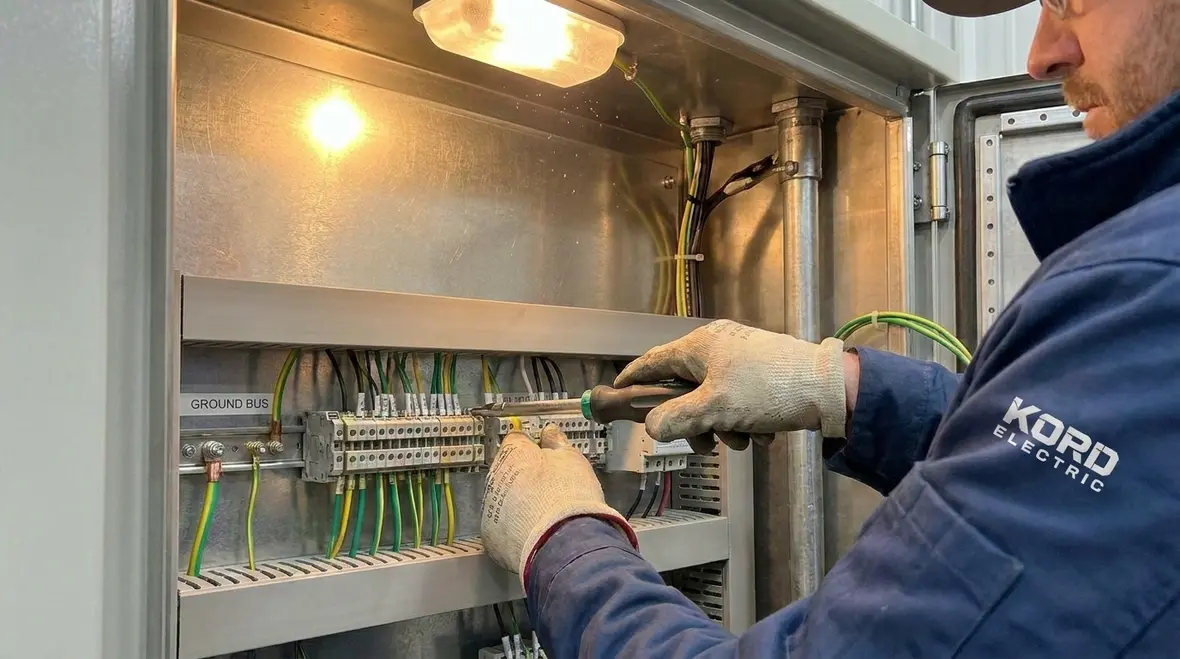 Medium voltage generator grounding conductors and bonding