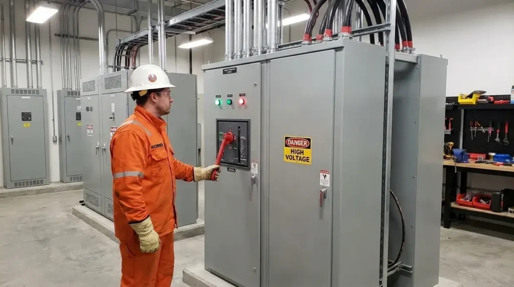 NEC Power Operable Disconnect 2 kV Ready to Open