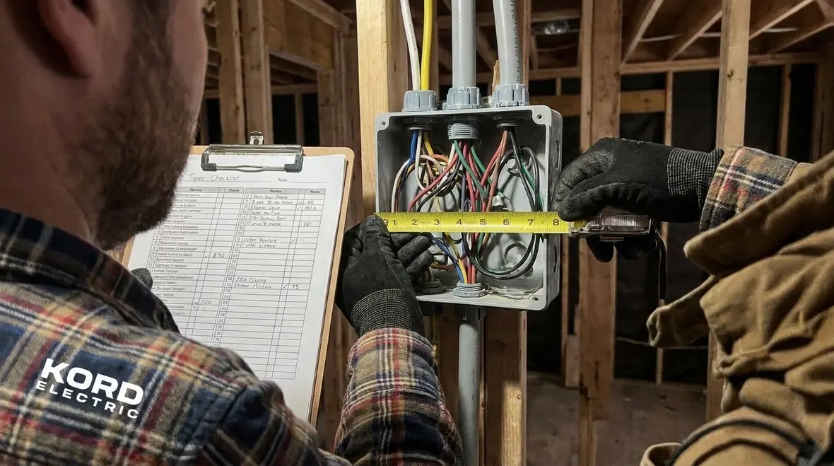 Conduit and conductors entering a properly sized NEC junction box