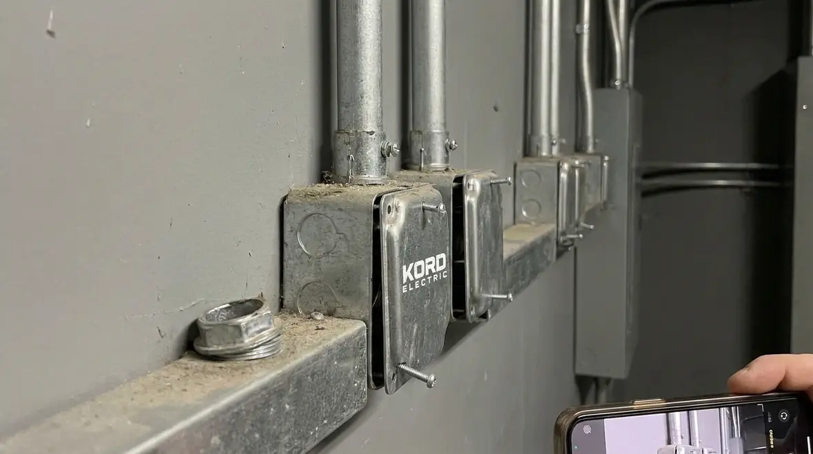 Industrial electrical room showing properly bonded raceways and enclosures