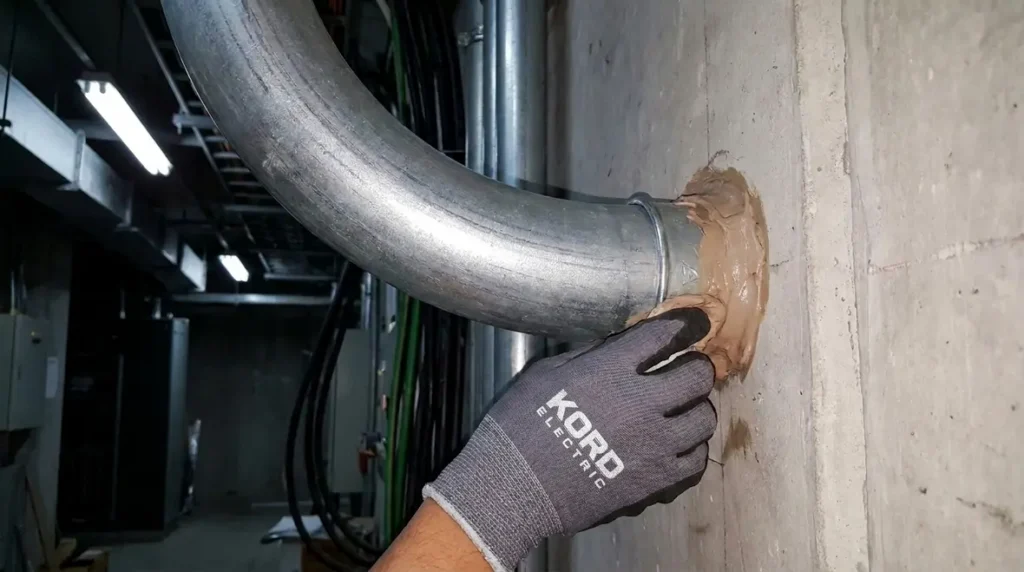 NEC raceway seal high voltage NFPA 70 Section 268.8