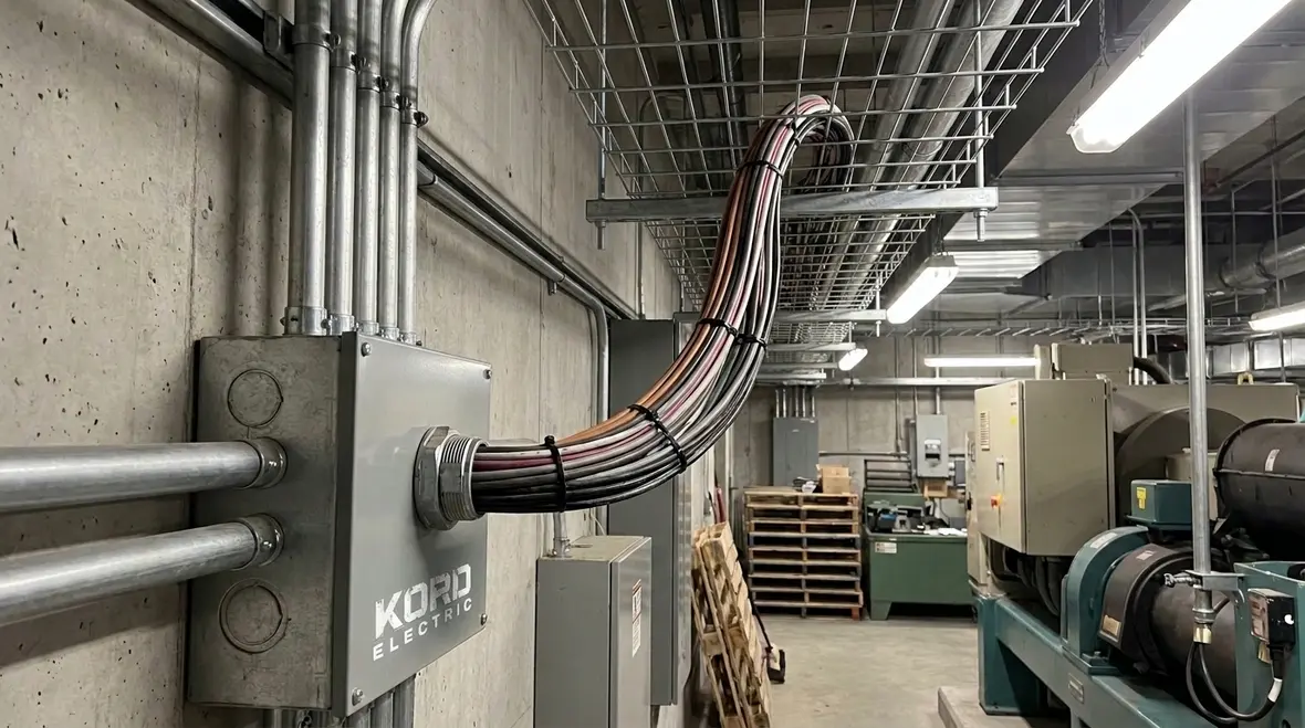 NEC raceway to open wiring
