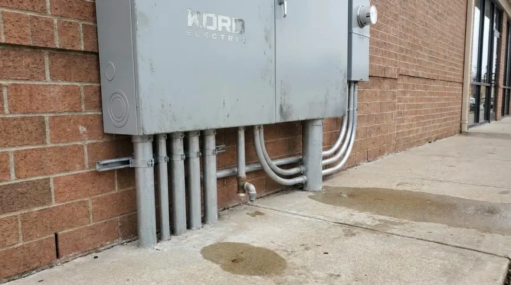 NEC raceways drain at the service entrance 230.53