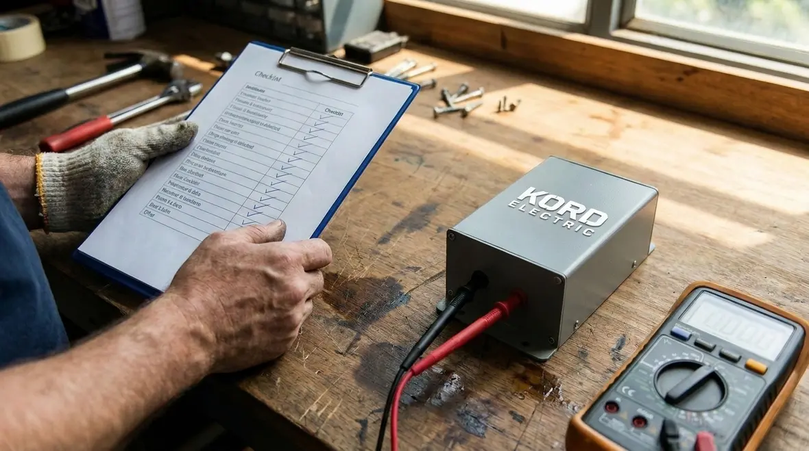 Documentation and testing checklist for reconditioned SPDs in a commercial facility