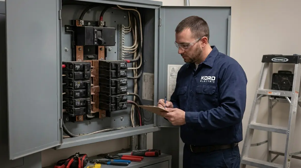 Labeled commercial service gear installed per NEC listing requirements