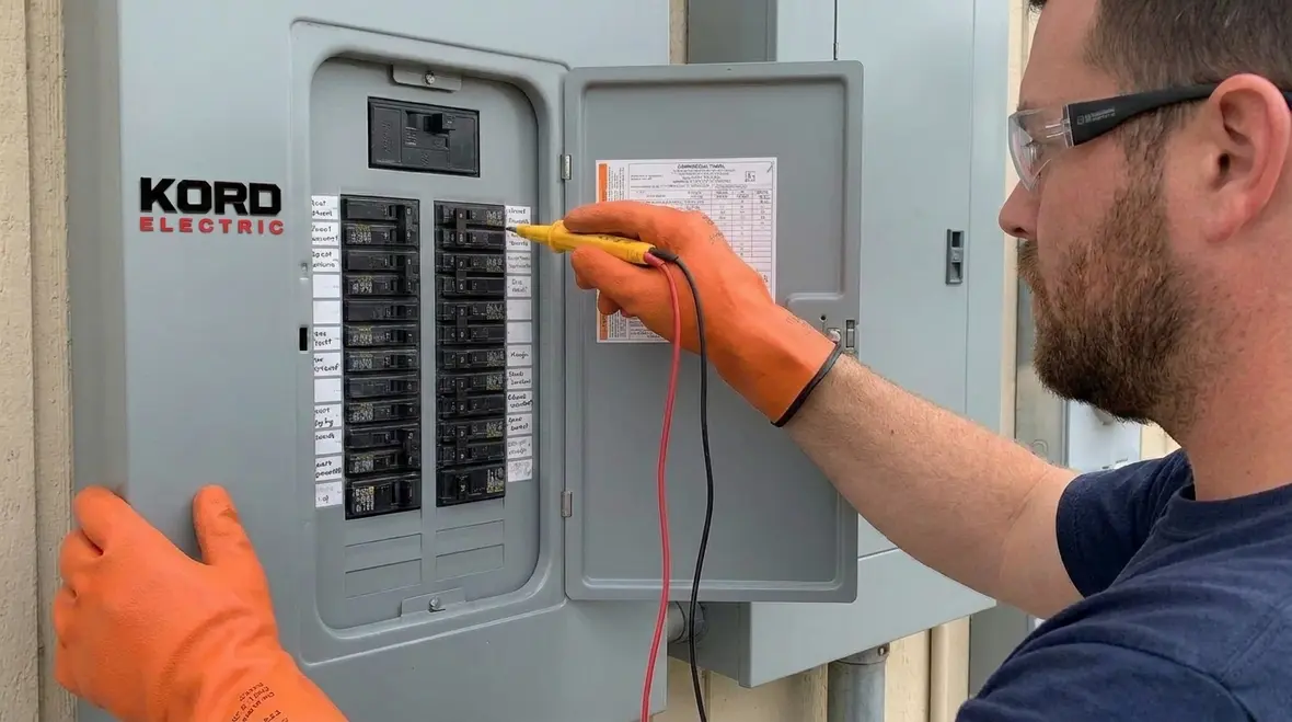 Electrician reviewing NEC specific purpose branch circuit plans