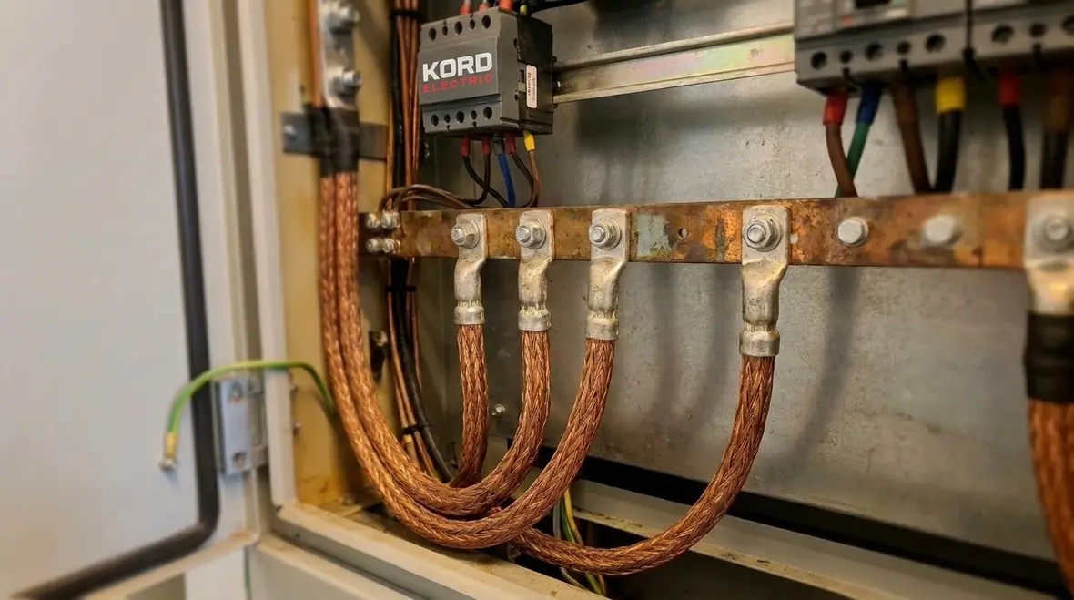High voltage grounding layout for NEC AC grounding 2 kV compliance