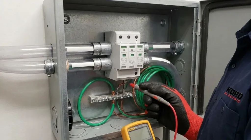 NEC Surge Arrester GEC Connections and Enclosures