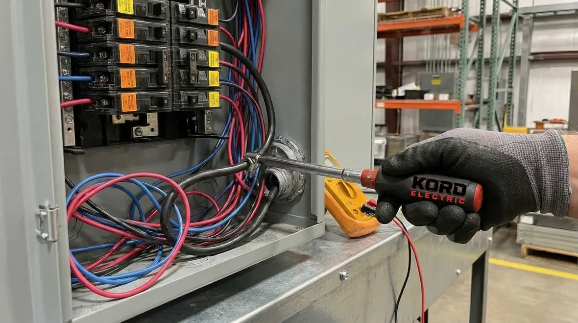 Diagram explaining how ungrounded tapped conductors behave in commercial systems