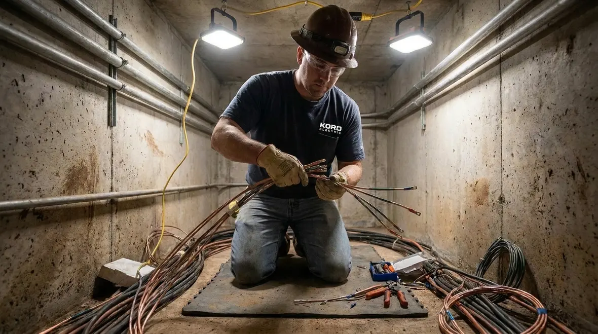 Underground electrical conduit layout and cover depth