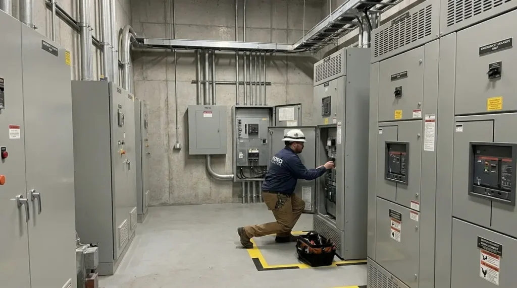 NFPA 70 Section 110.73 NEC Vault Equipment Work Space