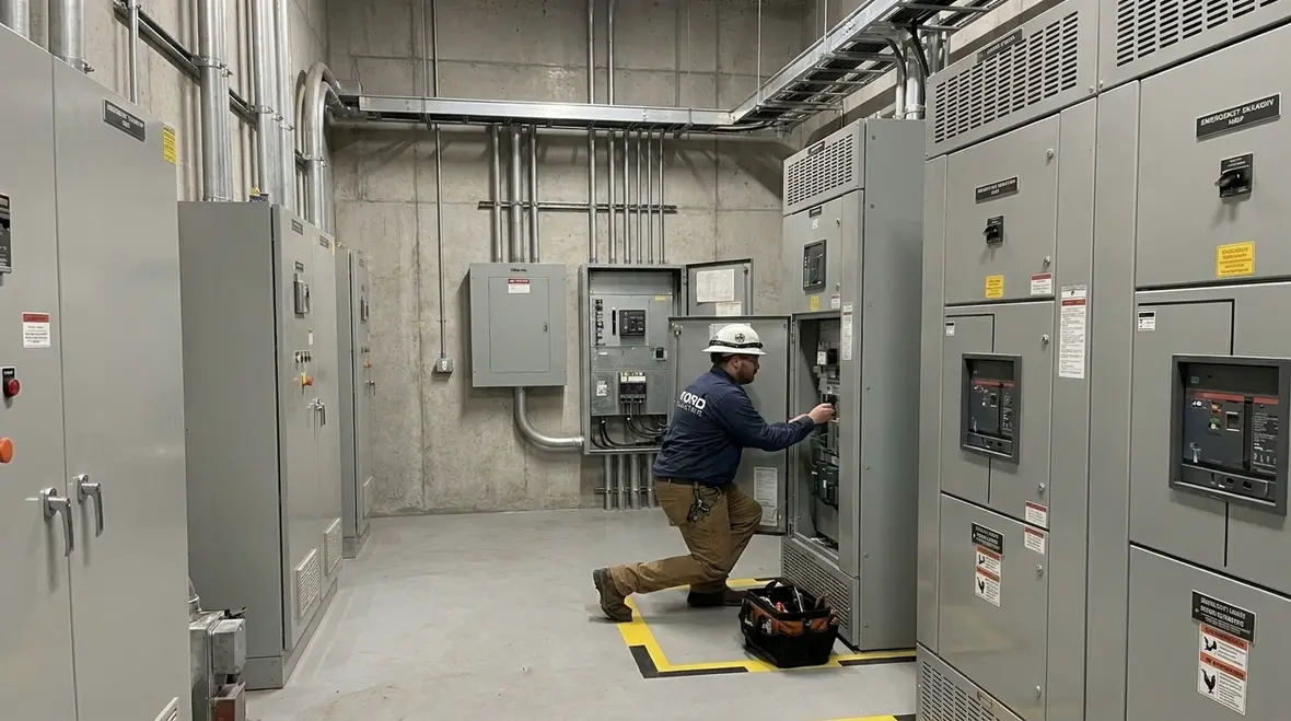 NEC vault equipment work space