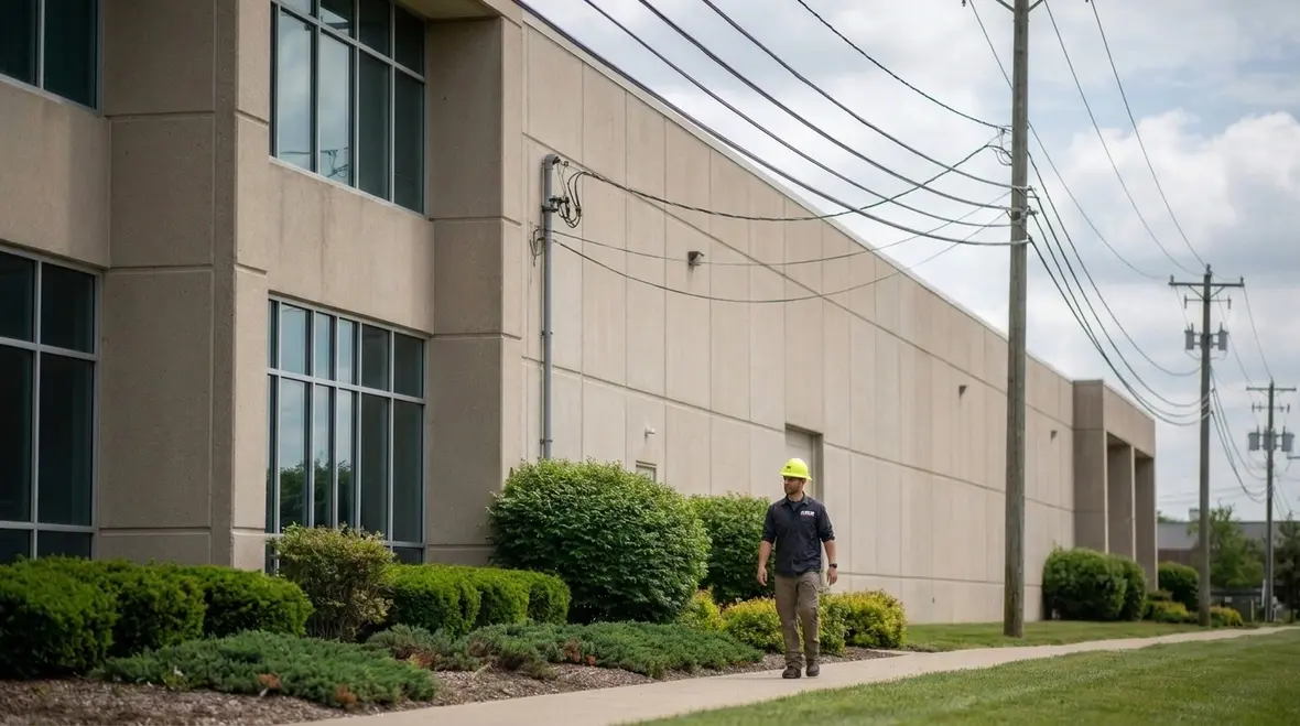 Commercial electrical conductors with nearby vegetation evaluated under NEC vegetation support wiring rules