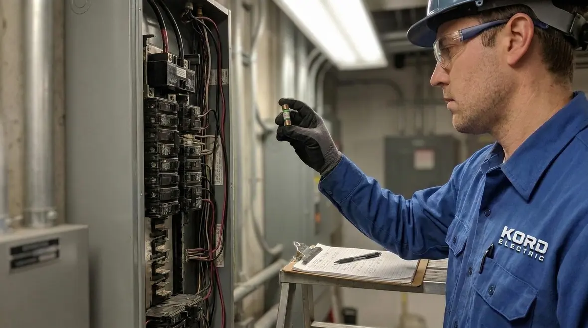 Vertical fuse orientation affecting safety and performance in commercial electrical equipment