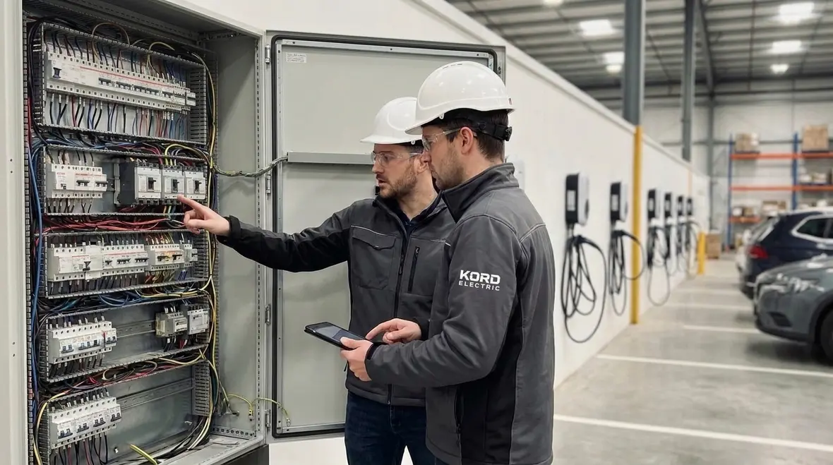 Demand factors and connected load chart for EVSE