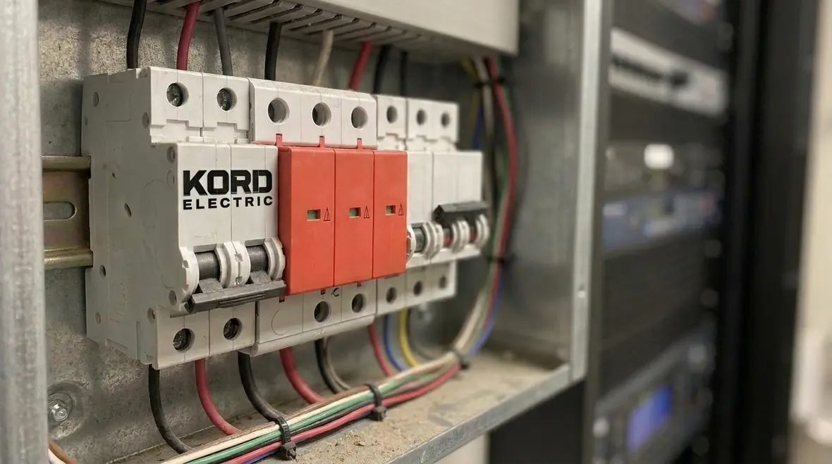 Protected commercial audio panel wired to NFPA 70 Section 640.5 standards