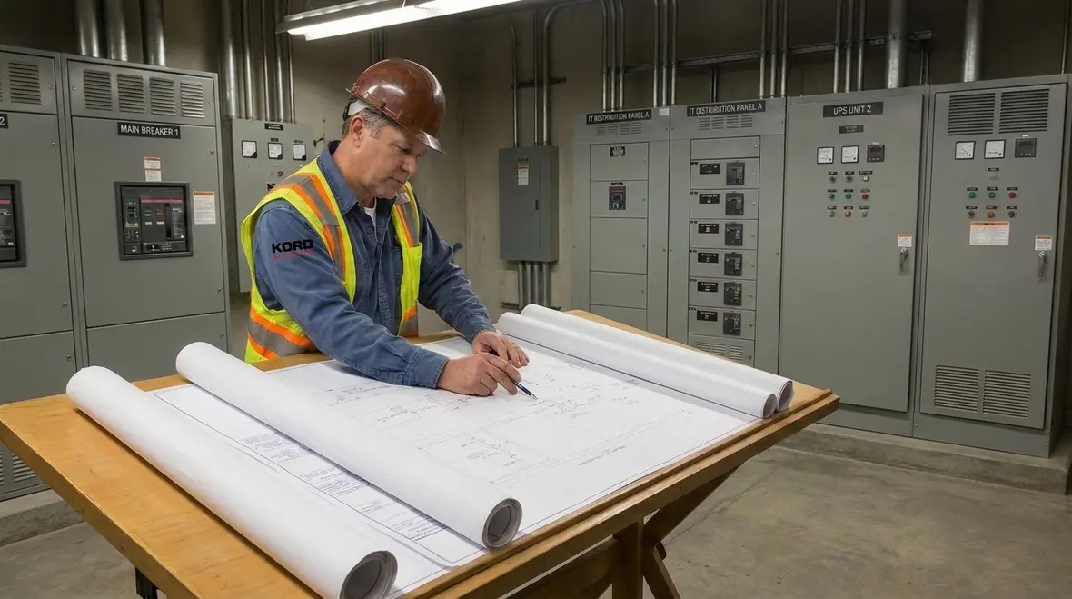Engineered layout for NFPA 70 Section 645.6 IT supply circuits in a commercial facility