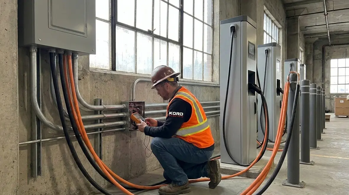 Commercial EV conductors installed to meet NEC Section 650.8 requirements
