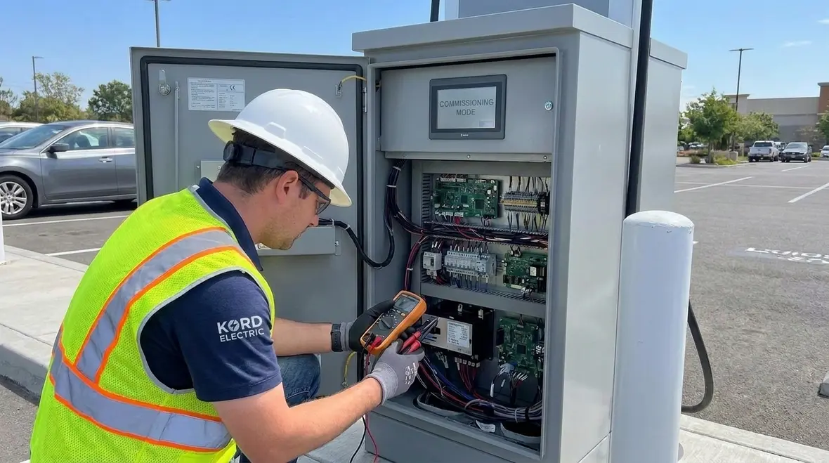 EV charging infrastructure aligned with 2026 NEC safety direction