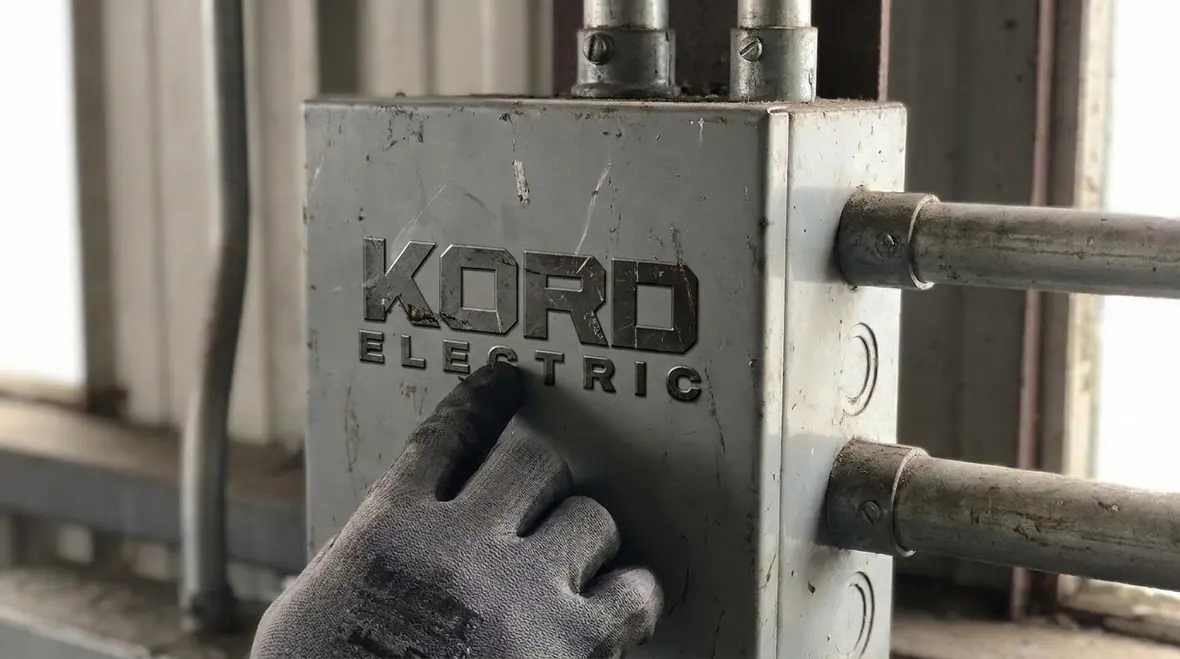Close-up of NEC dielectric heating hazard label on industrial equipment