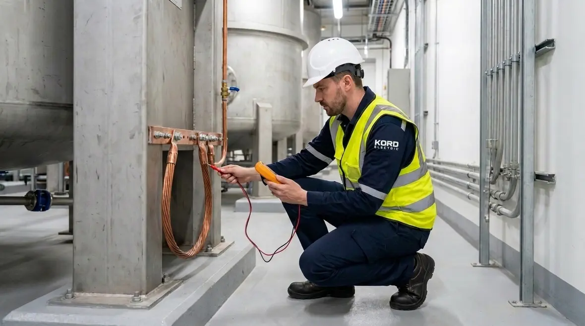 NEC Section 668.15 electroplating grounding requirements