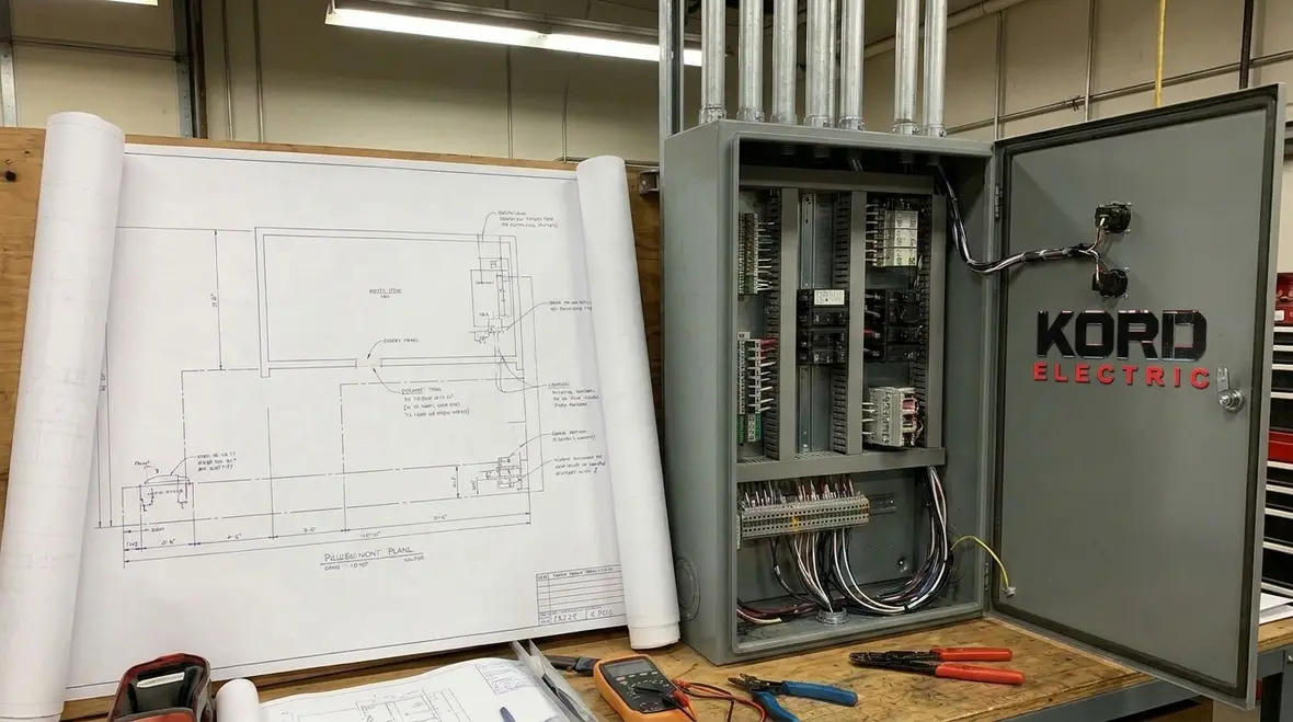Electrical equipment room layout following NEC Section 669.1 scope