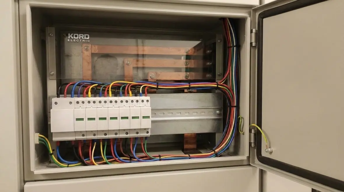 Industrial MCC with surge protective device installed
