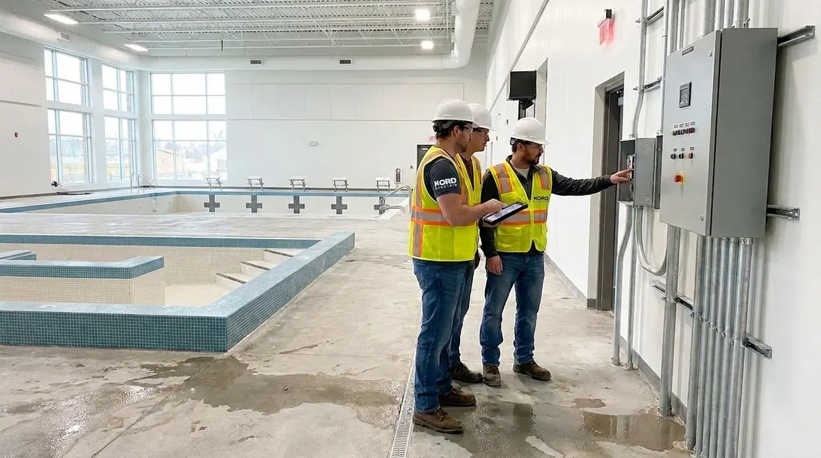 NEC Section 680.43 wading pool indoor wiring