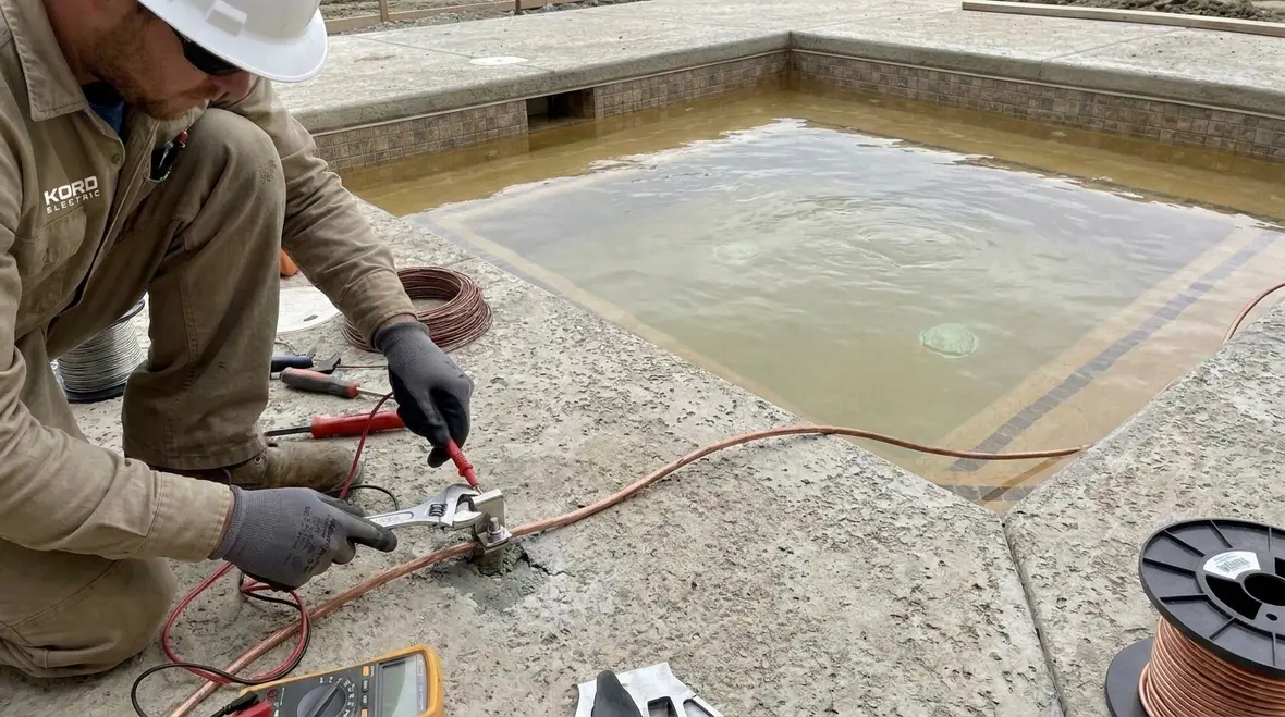 Therapeutic pool electrical equipment wired to NFPA 70 Section 680.61 standards