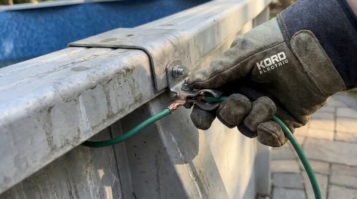 Bonding and grounding conductors for spectator tub equipment
