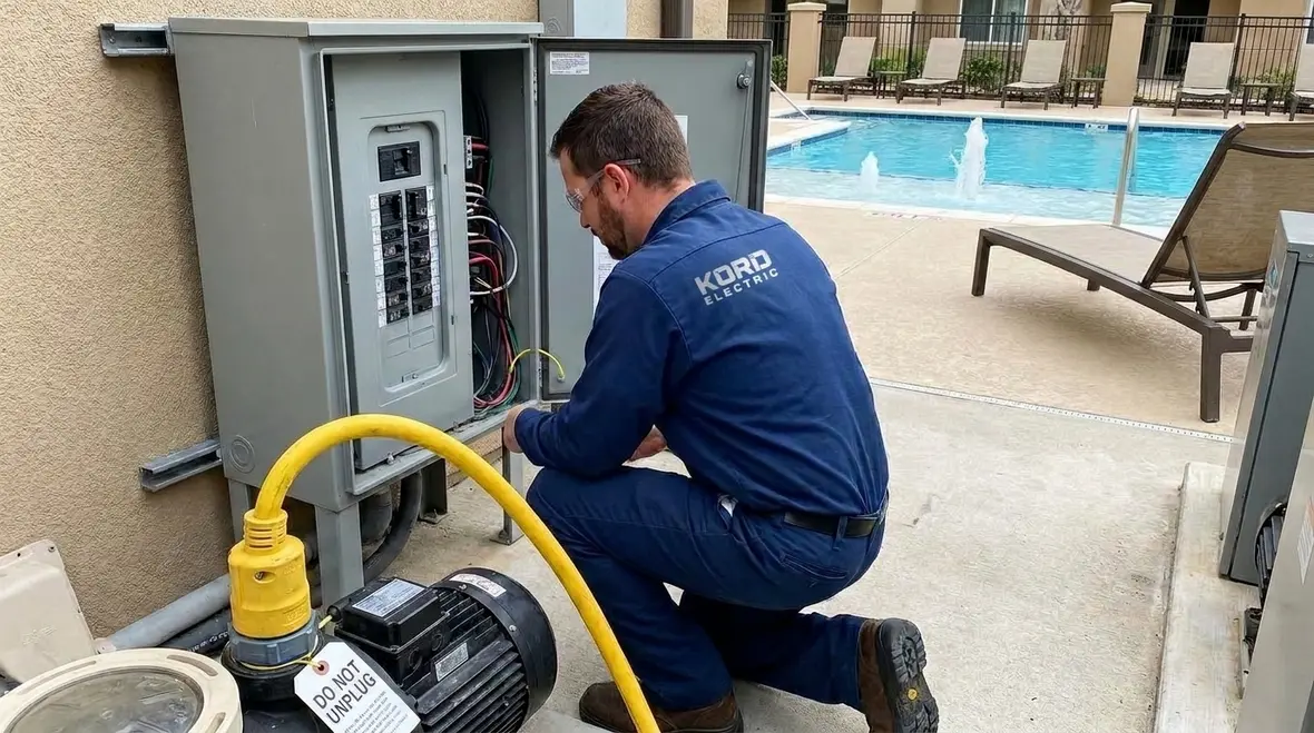 NEC Section 680.8 pool cord-connected equipment