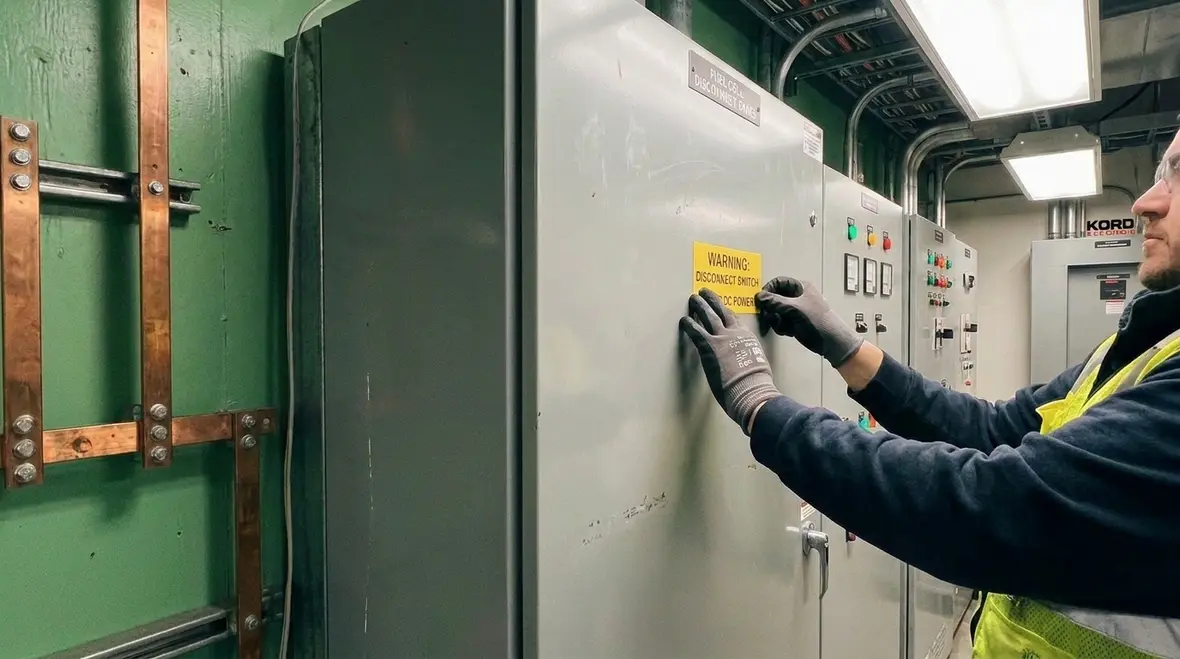 Commissioning and labeling checks for fuel cell stored energy system