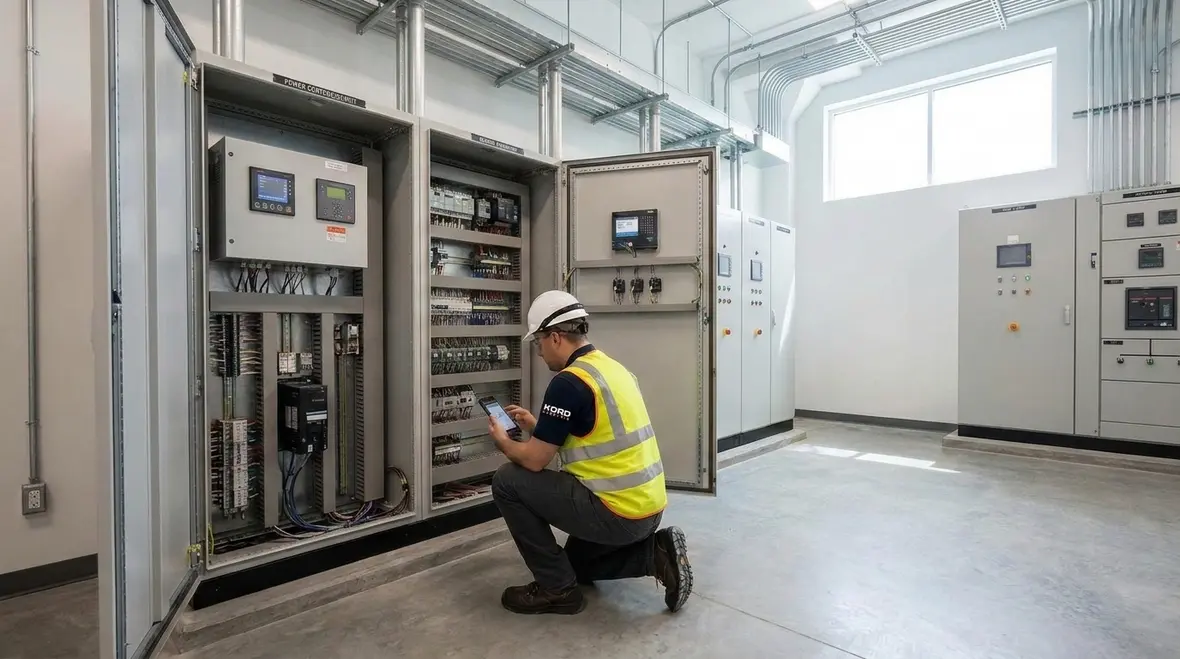 Wind turbine electrical control wiring and panels following NEC requirements