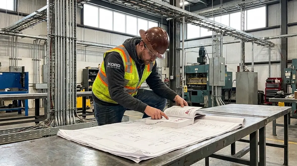 Industrial plating area receptacle circuits installed to NEC Section 668.21 requirements