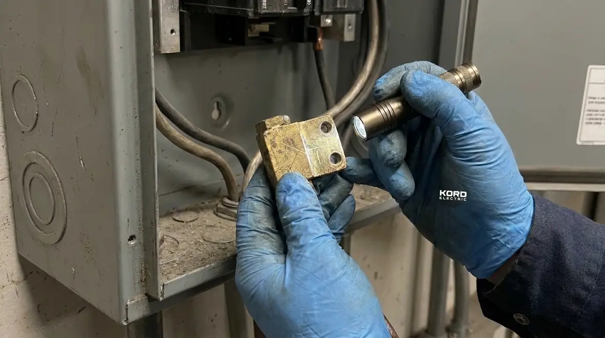 Industrial facility components with corrosion-resistant plated hardware