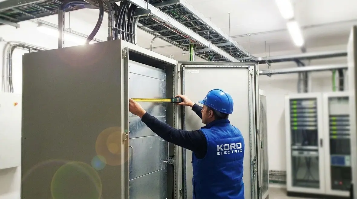 Maintained clearances and disciplined layout in an NEC-compliant equipment room