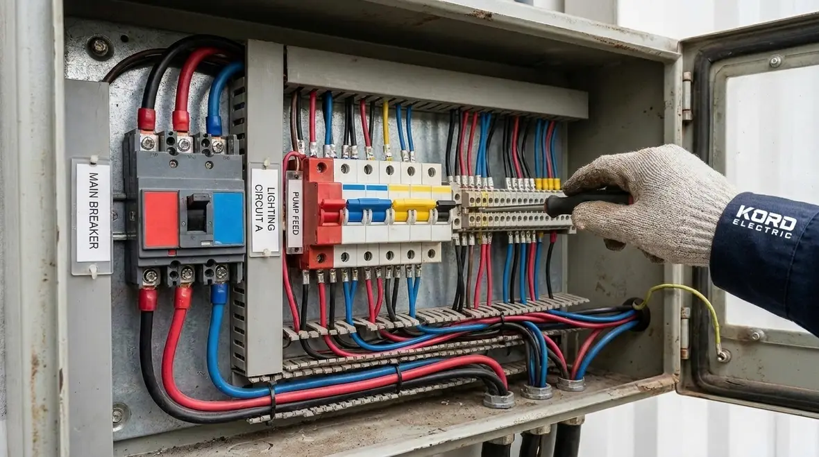 Labeled electrical gear installed to NEC Section 669.4 equipment room standards
