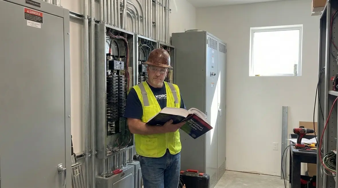 Electrical equipment room designed to meet NEC Section 669.4 safety rules