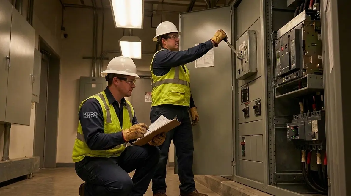 Documented electrical room disconnects with clear NEC-compliant labels