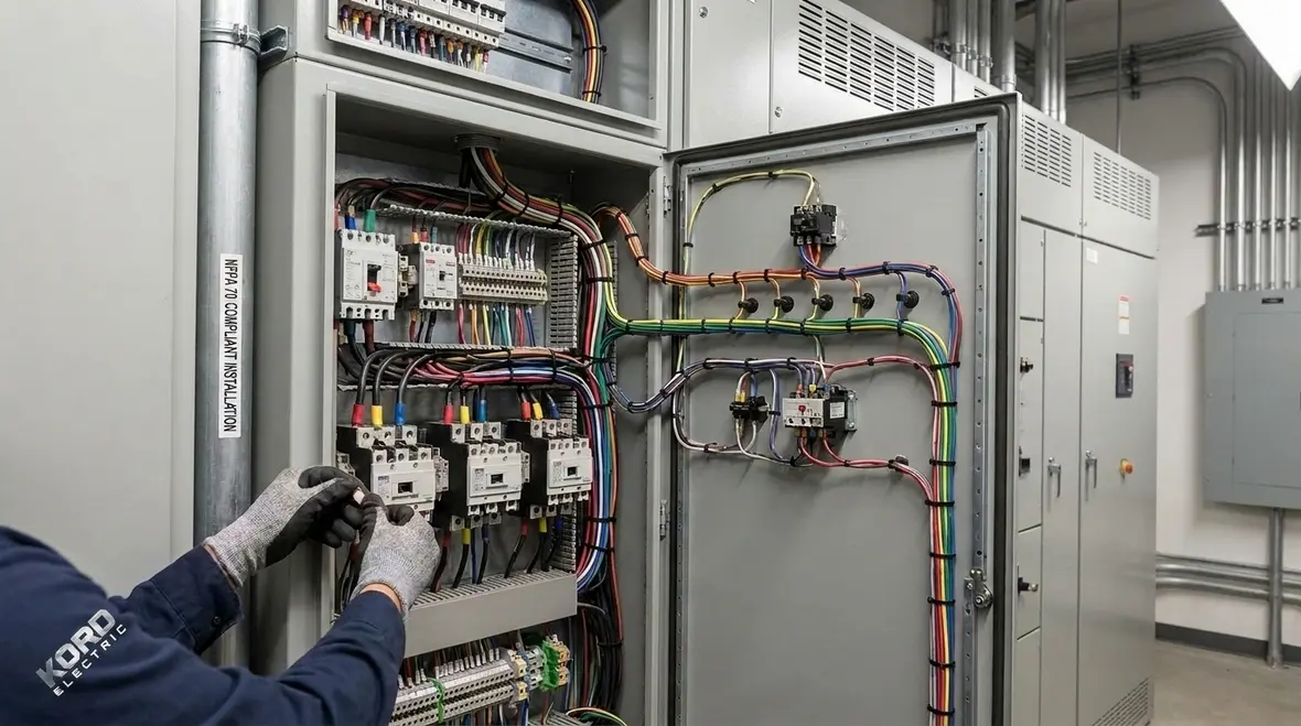 NFPA 70 Section 670.5 motor control center conductors