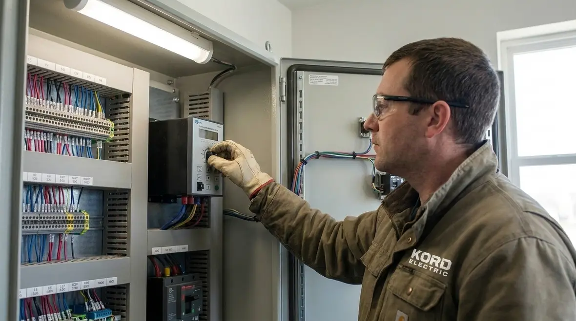 Commercial MCC upgrade in progress with attention to short-circuit ratings and coordination