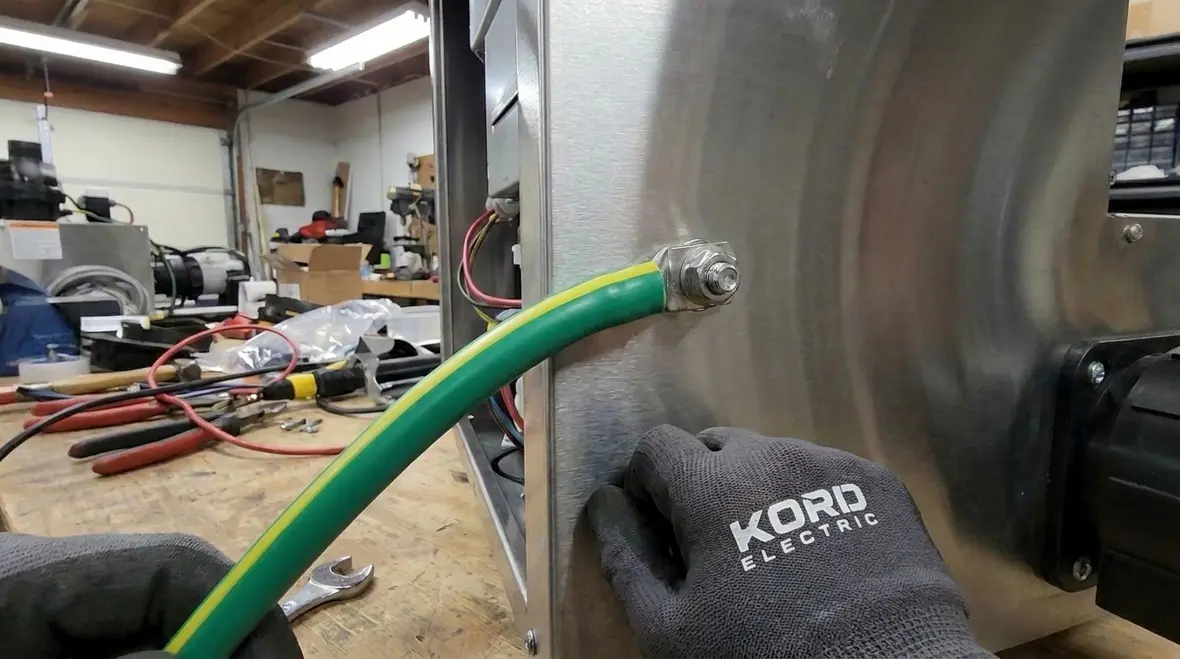 Electrical panel and protective devices serving pool water heater