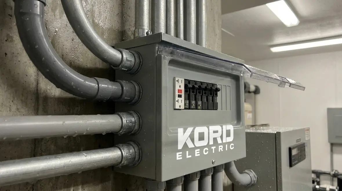Commercial pool water heater electrical wiring installation