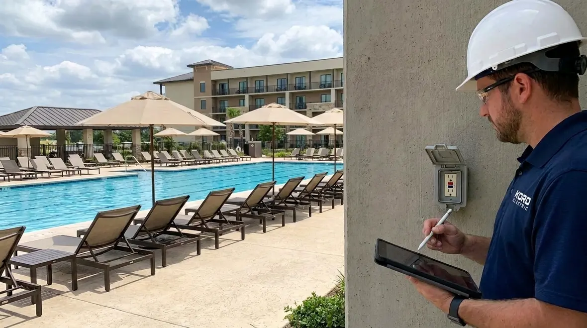 NFPA 70 Section 680.22 pool lighting receptacles
