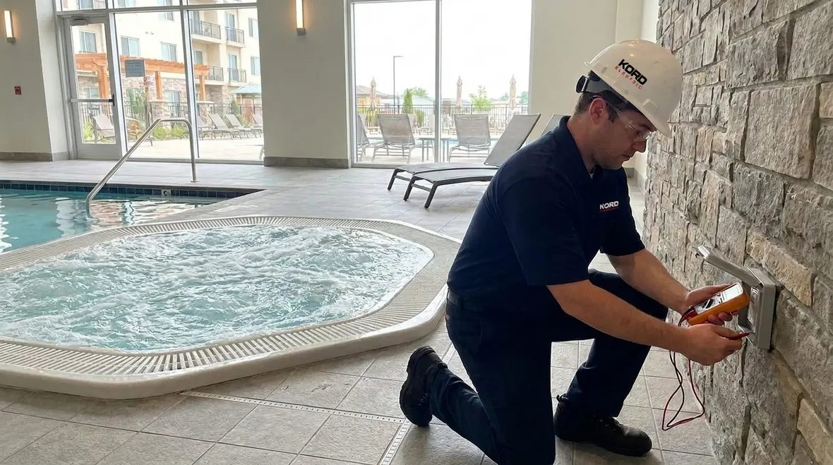 NFPA 70 Section 680.34 spa receptacle locations