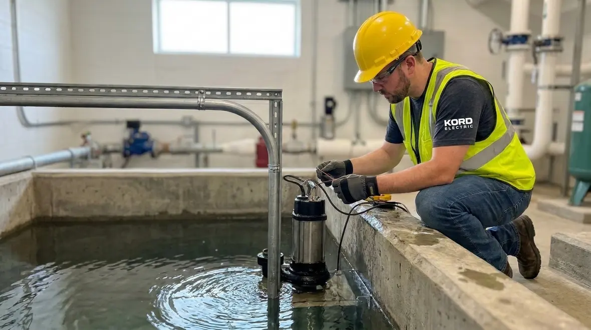Commercial fountain electrical equipment designed per NEC Section 680.51