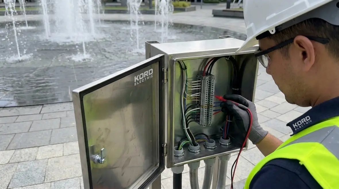 NFPA 70 Section 680.52 fountain junction boxes