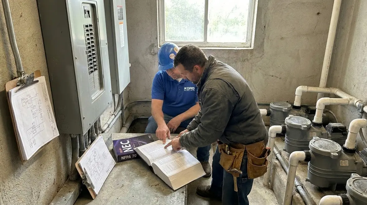 Commercial pool electrical equipment designed to meet NEC 680.8 cord-connected requirements