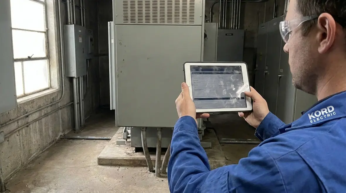 Documented commercial installation for electrode heating transformers
