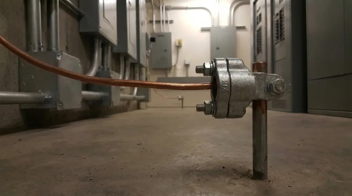 Technician reviewing NFPA 70 Section 685.1 electrode heating article scope at a commercial facility